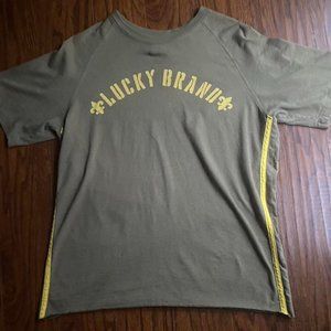 Men's Green and Yellow T-shirt